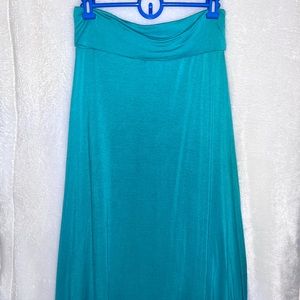 Teal Maxi Skirt